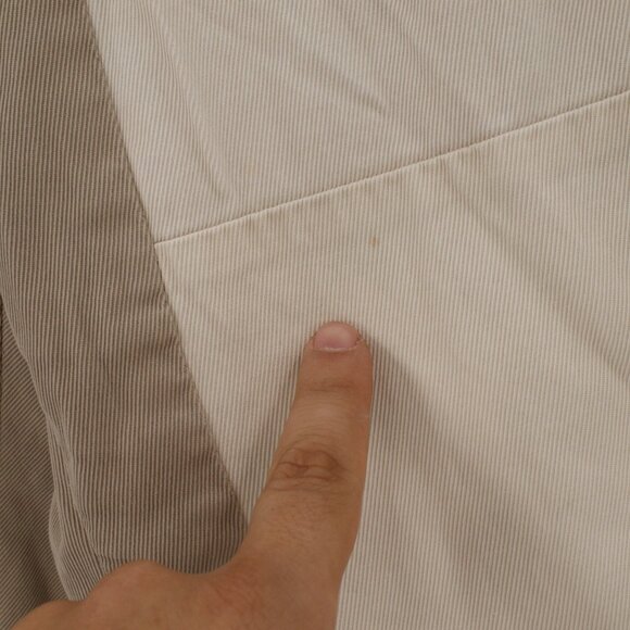 James Perse Pants Women 28 32x23 Cotton Linen Patchwork Button Fly Cropped chino - Picture 13 of 13